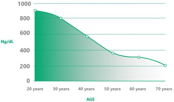 drop in testosterone with age